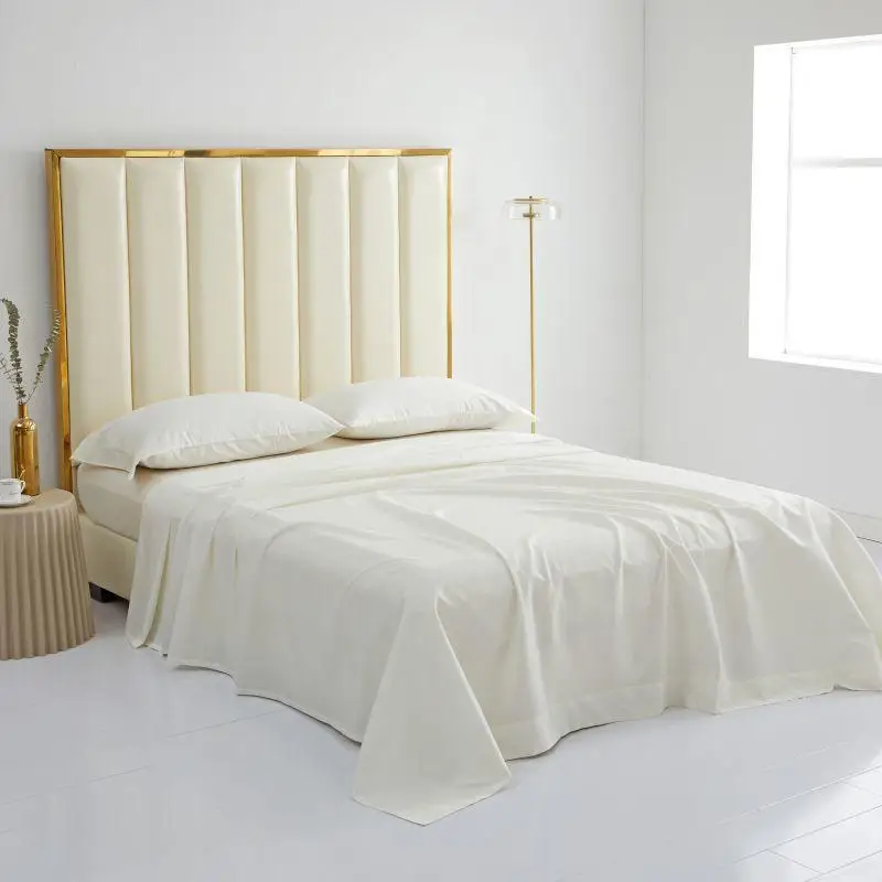 100% Египетский хлопок одноцветная гостиничная домашняя простыня мягкий белый