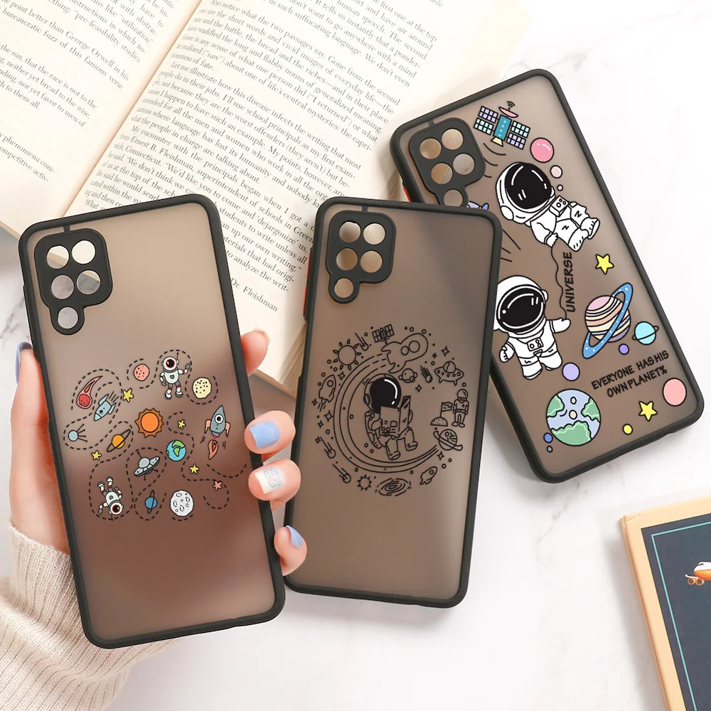 

A51 A32 A12 A50 Cases For Samsung S21 Ultra S20 FE Case Phone Hard Silicon A21S A31 A72 A70 Note 20 Ultra 10 S10 Plus Coque Back