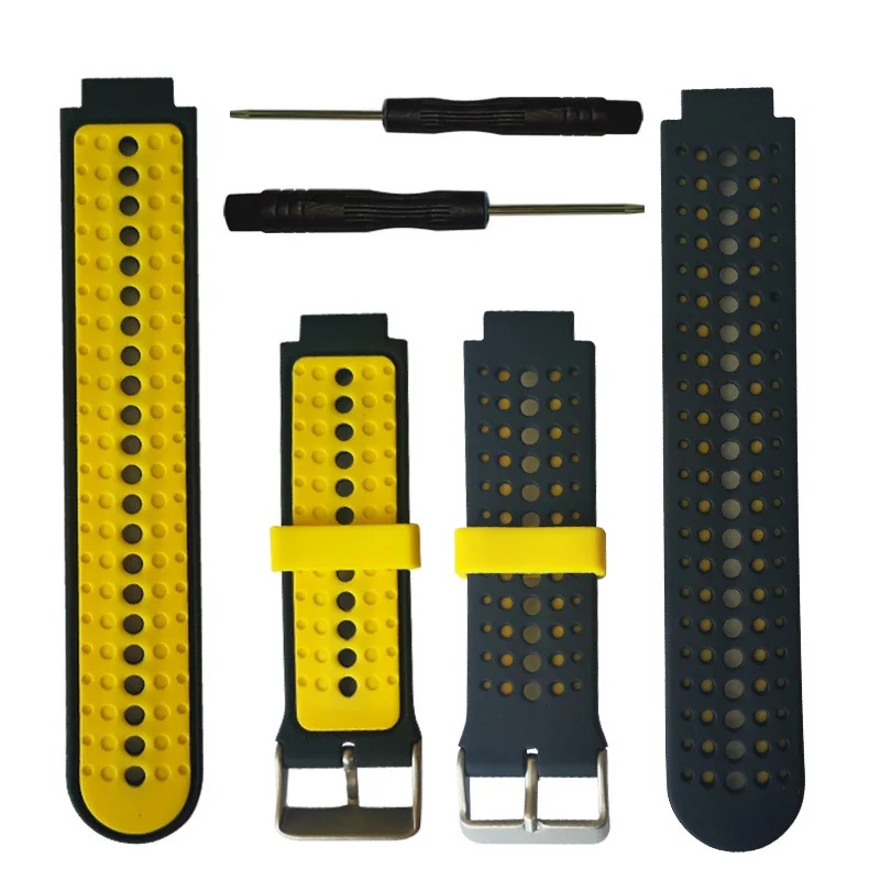 Silicone Replacement Watch Band for Garmin Forerunner 230 / 235 / 220 / 620 / 630 / 735 735XT watch Outdoor Sport Watchstrap