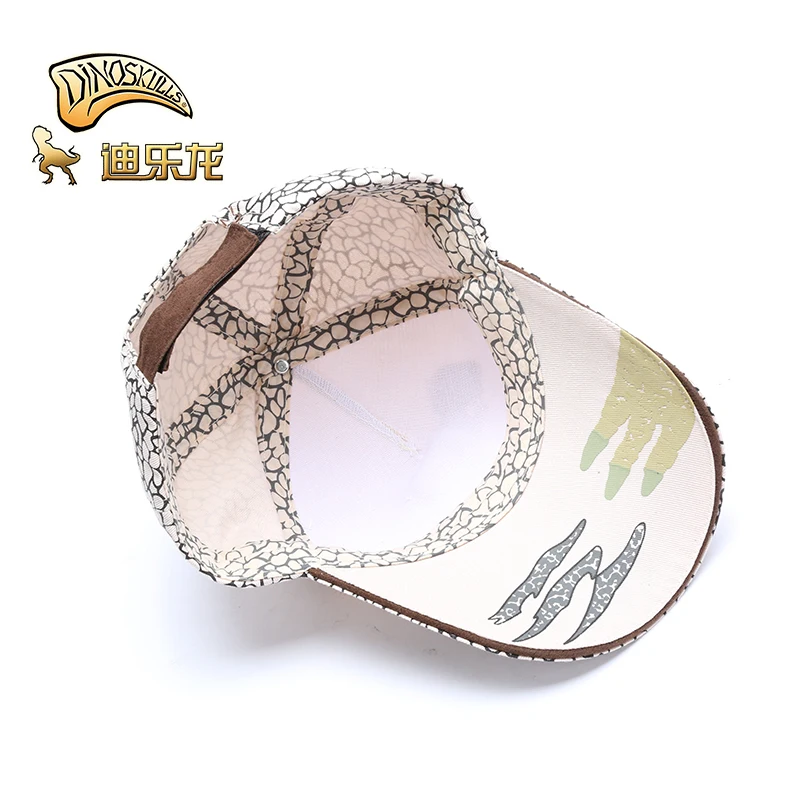 Dinoskulls T-rex Children Hat For Boys Baseball Cap kids summer sun hat Cotton Anti-UV Sunscreen Outdoor Travel Hats 2-8 Years | Детская