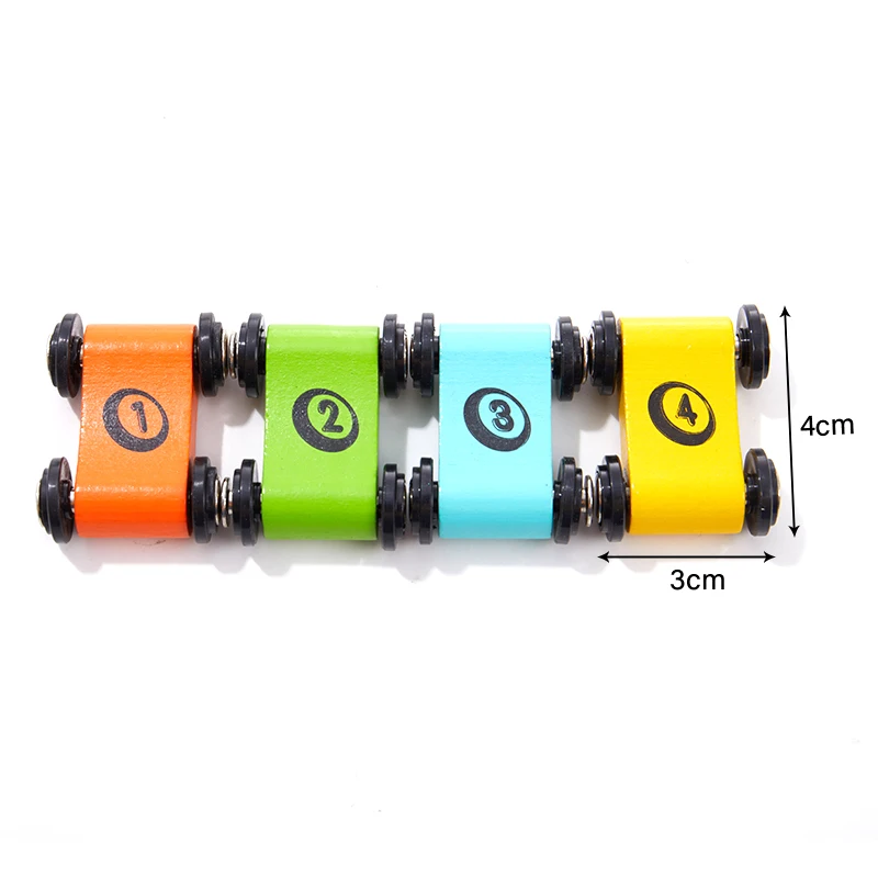 

1 pcs/set Wooden Children's Slide Car Trolley Track Slide Car Inertia Pull Back Glider Toy Mini Car