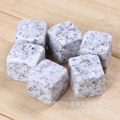 9 шт./лот Виски камни с деревянной коробкой и бархатный мешок охладитель для виски камни каменный куб камень - Цвет: spot with bag