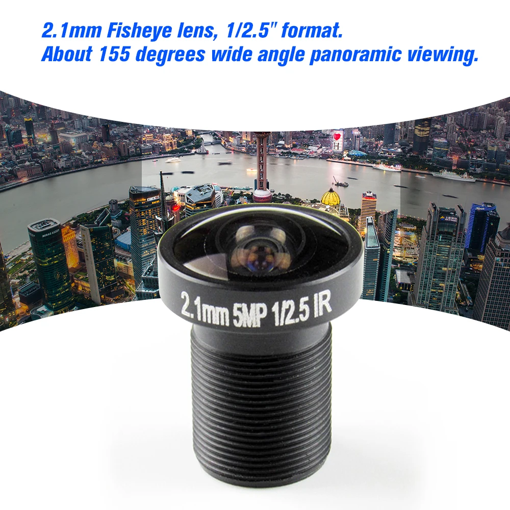 2 1 мм объектив рыбий глаз Объективы для видеонаблюдения 1/2.5 &quot ВЫСОКАЯ ЧЁТКОСТЬ 5