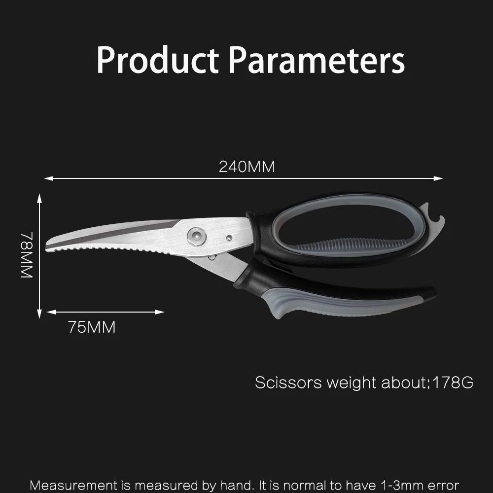 Кухонный безопасный резак Sowoll для курицы ножницы костей из нержавеющей стали