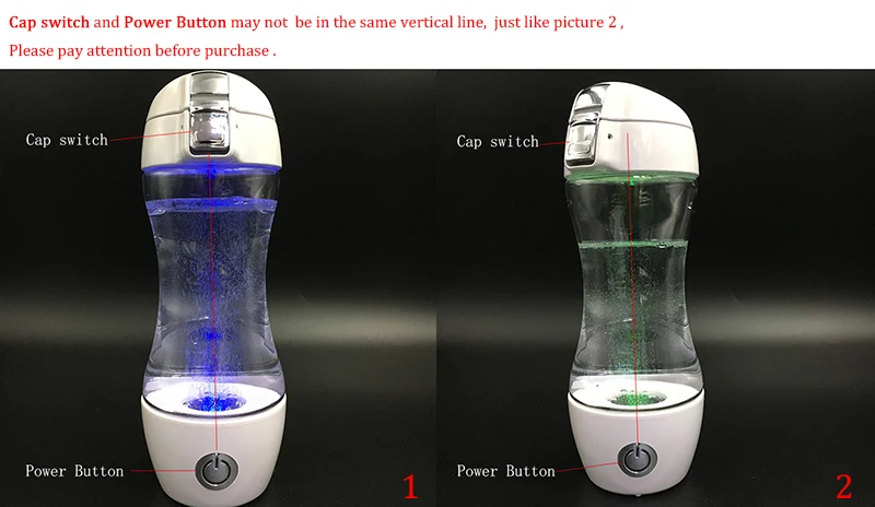 Up to 2100ppb hydrogen 350ml Hydrogen rich Water Bottle Water Hydrogen Generator