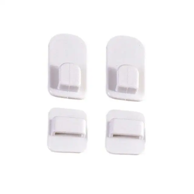 2 pairs sticky hook set for air conditioner tv remote control strong hanger plastic key wall racks holder home organization free global shipping