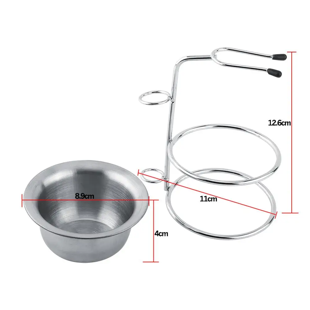 Для мужчин бритвенный набор инструментов Нержавеющая сталь подставка + чаша