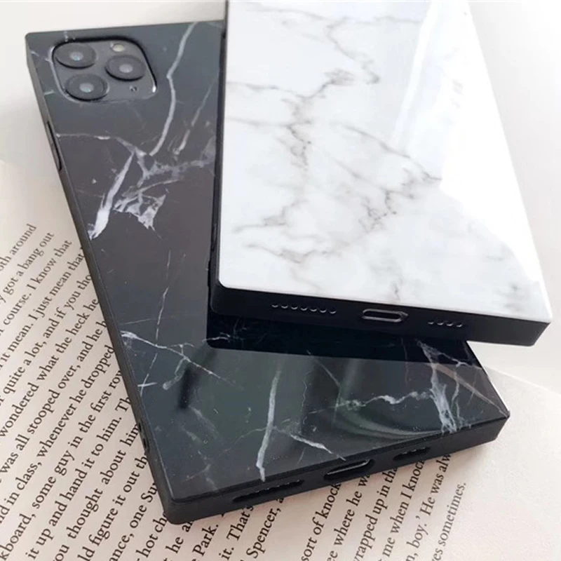 Чехол с мраморной текстурой для iPhone 11 Pro Max роскошный гранитный камень мягкий IMD квадратный дизайн Fundas для iPhone XS Max XR 7 8 Plus X