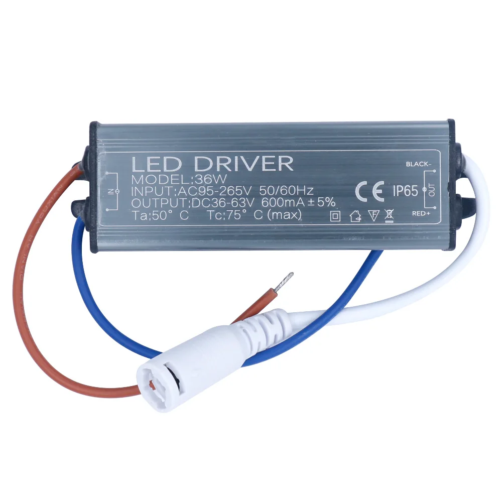 AC85 265V светодиодный драйвер 600mA 36 Вт для светодиодного питания трансформатор