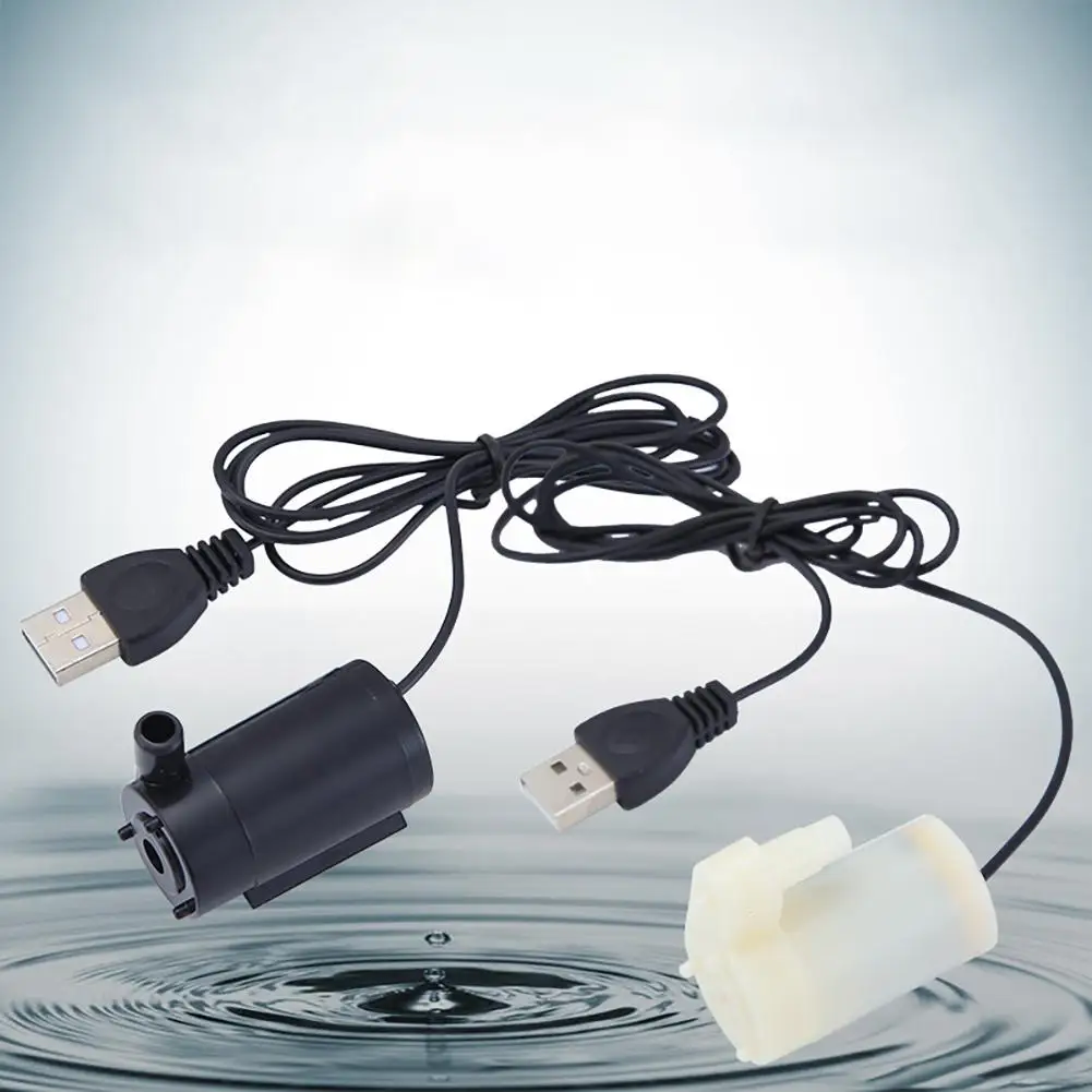 USB-кабель 1 м бесшумный 3V5V6V мини погружной водяной насос постоянного тока для