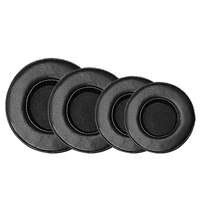 sheepskin leather ear pads 65 70 75 80 90 95 105 110mm round headphones headsets cushion cover high elastic sponge ear pads