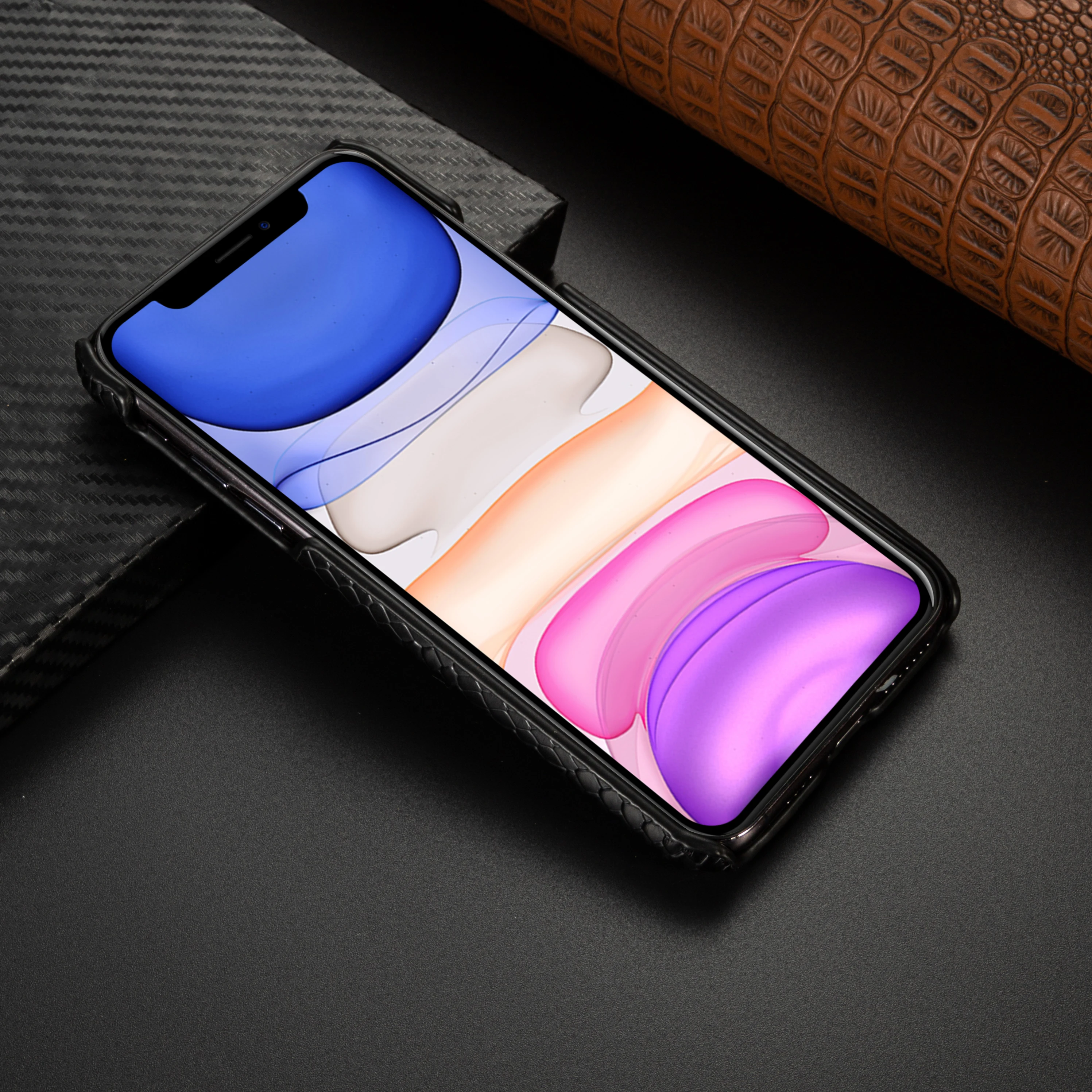 Кожаный чехол из змеиной кожи для iPhone 11 Pro Max Роскошный телефона Iphone X XR XS 8 7 6s 6 Plus