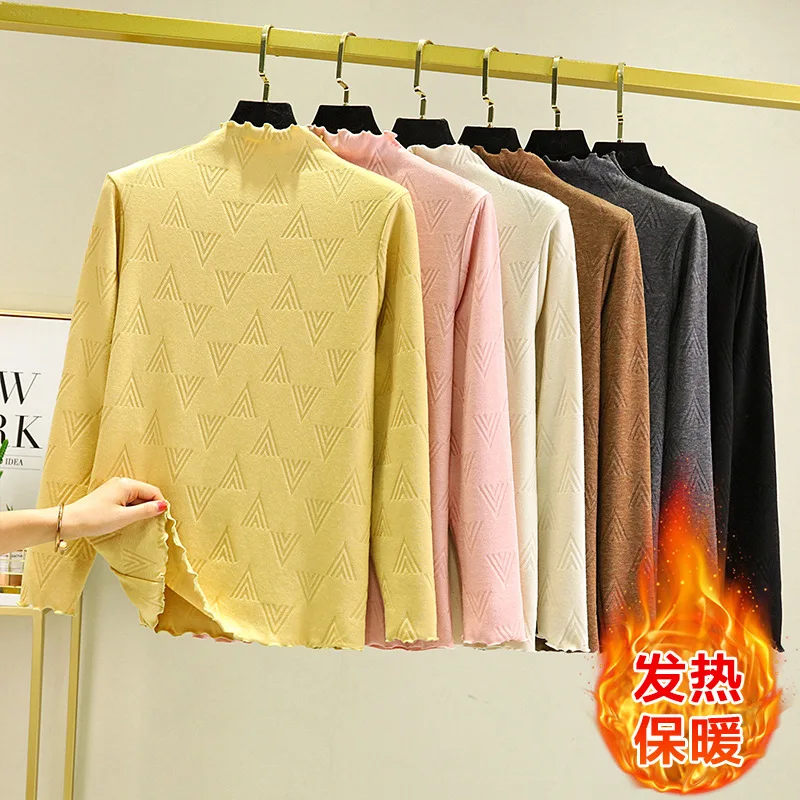 

Новый зимний женский комплект термобелья, бархатное теплое термобелье, укороченный топ, мужские кальсоны, терморубашка для женщин