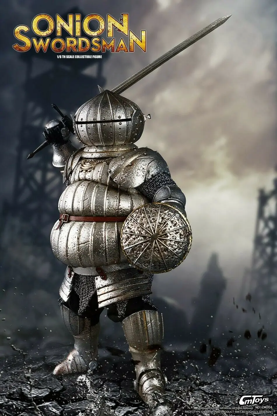 

1/6 scale die-casting alloy onion swordsman model set 12 inch action figure toy collection
