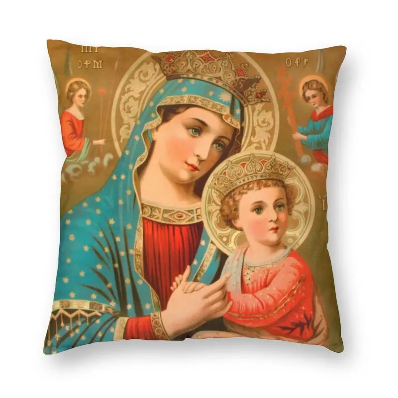 

Дева Мария наволочка 40x40 см украшение 3D печать католическая христианская Подушка Чехол для дивана две стороны
