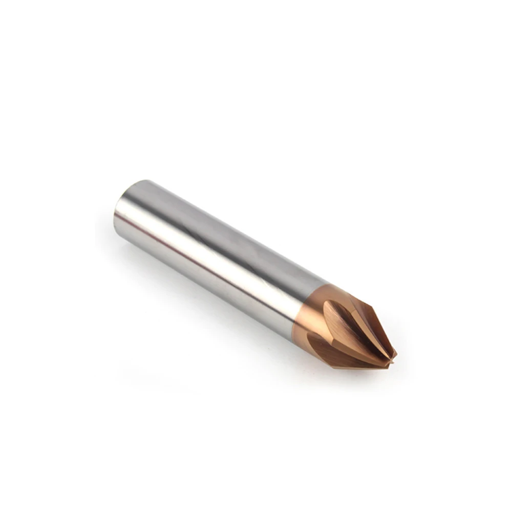 LIVTER 60 градусов Шестигранная Вольфрамовая сталь фаски Концевая фреза лицо