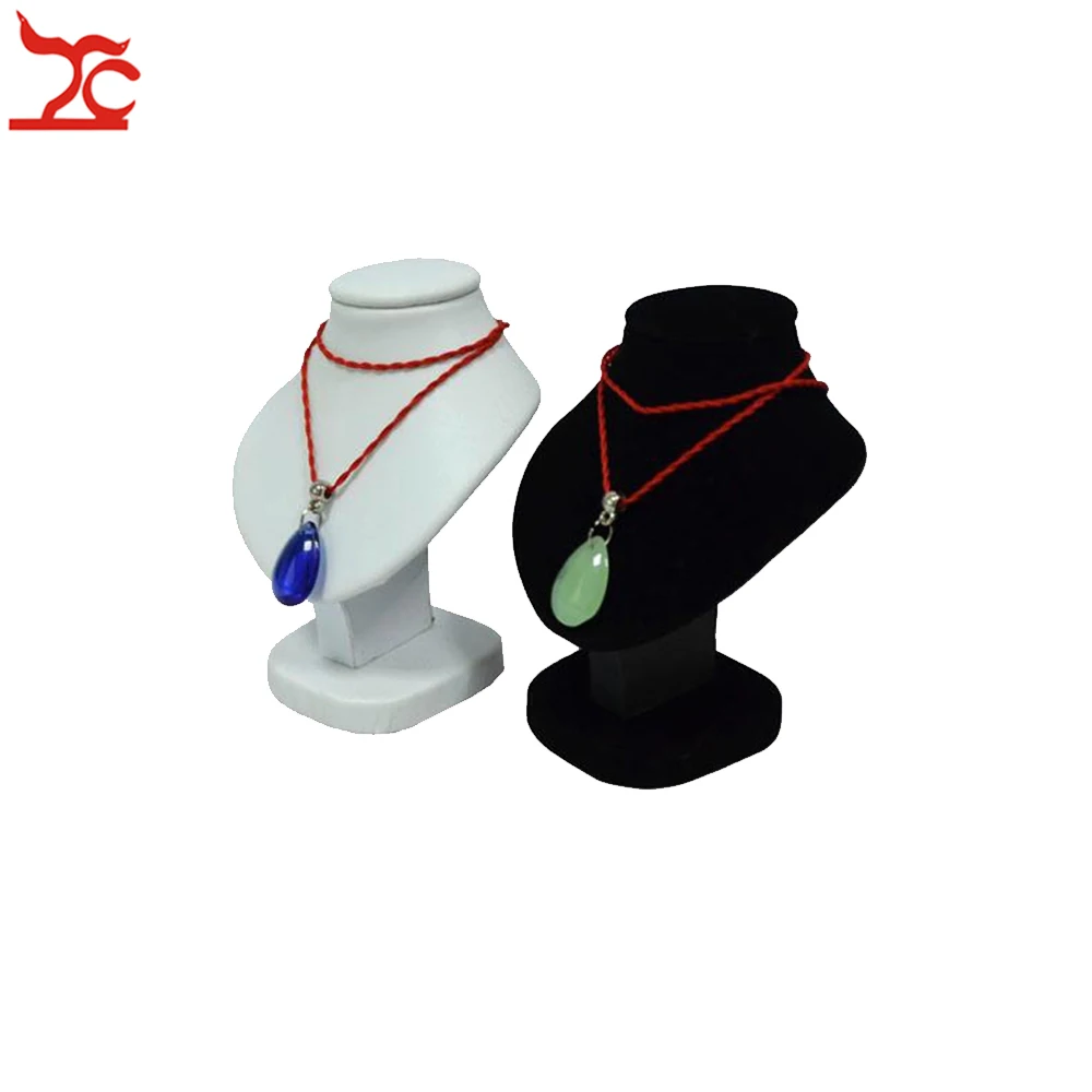 Бархатное ожерелье подставка Черная Цепь бусины демонстрация бюста фотообразец