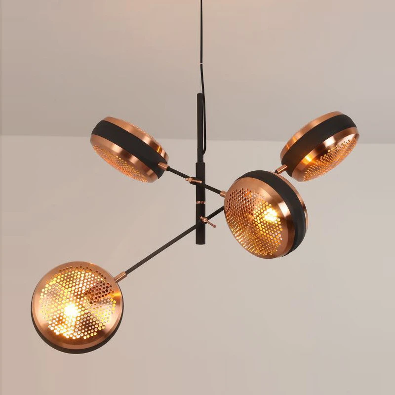 

Postmodern Creative Honeycomb Chandelier Living Room Bedroom Bedside Bar Simple Personality Mesh Decorative Lighting Fixture