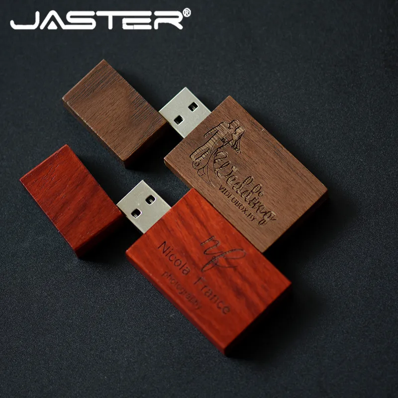JASTER деревянный блок USB флеш-накопитель Красная деревянная Флешка 4 ГБ 8 ГБ 16 ГБ 32 ГБ флеш-накопитель карта памяти U диск Подарок USB 3,0