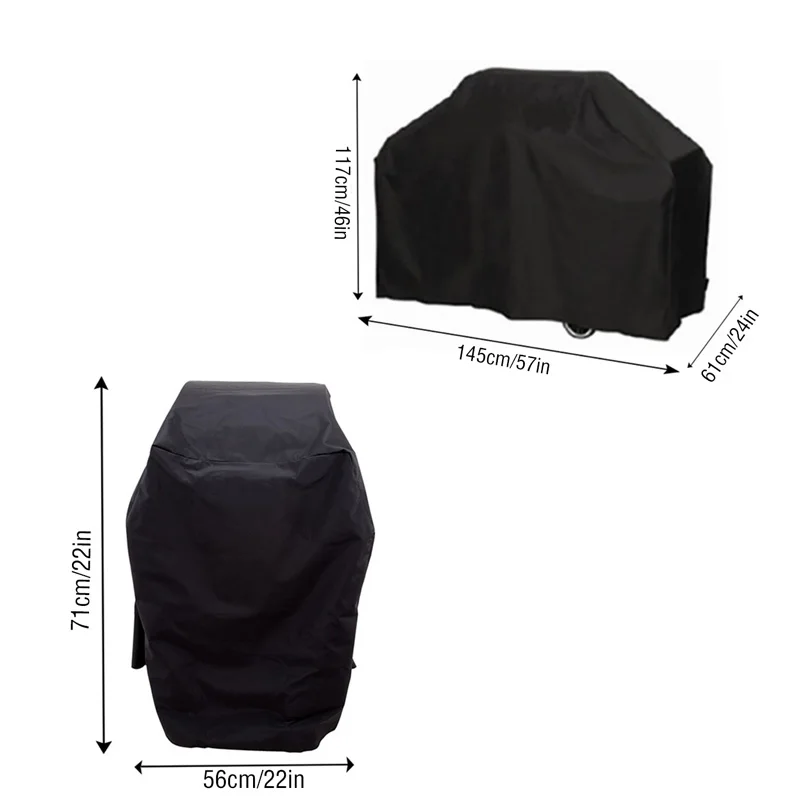 Черный водонепроницаемый чехол TEENRA для барбекю сверхпрочный пылезащитный гриля