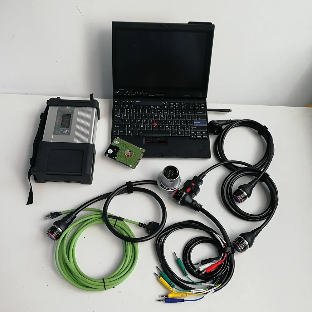

MB Star C5 V06.2022 Software DTS Monoca in 320GB HDD and Used Laptop X200T 4G for Code Reader and Scan Auto Diagnosis Tools
