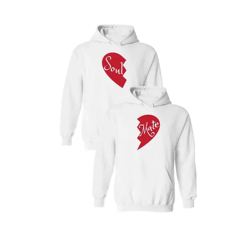 Новинка унисекс подходящие наряды для влюбленных принт душевное сердце подарки