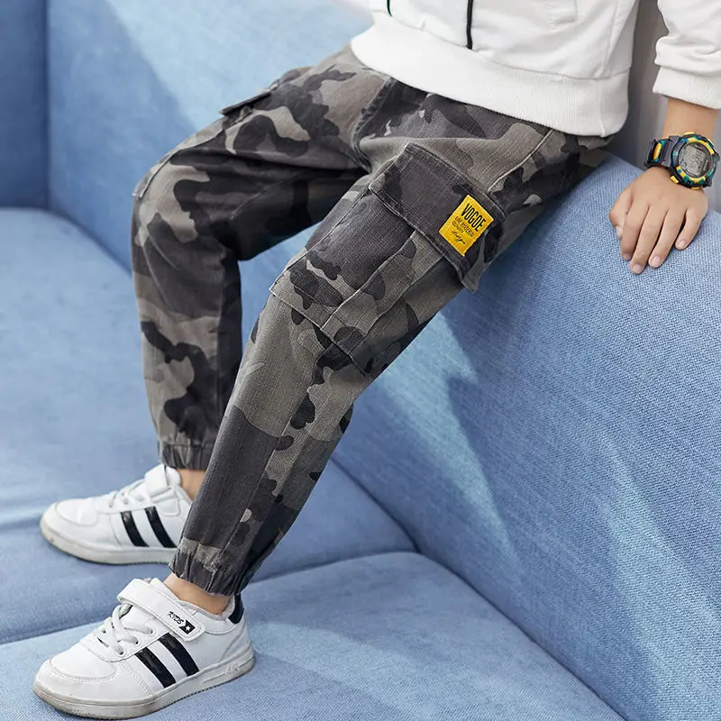 Брюки для мальчиков Детские уличные камуфляжные брюки детские разноцветные