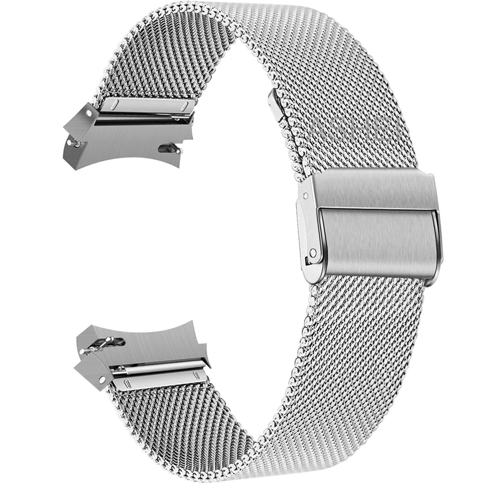 

No Gaps Magnetic Loop Strap For Samsung Galaxy Watch 4 Classic 46mm 42mm Metal Curved End Bracelet For Galaxy Watch4 40MM 44MM