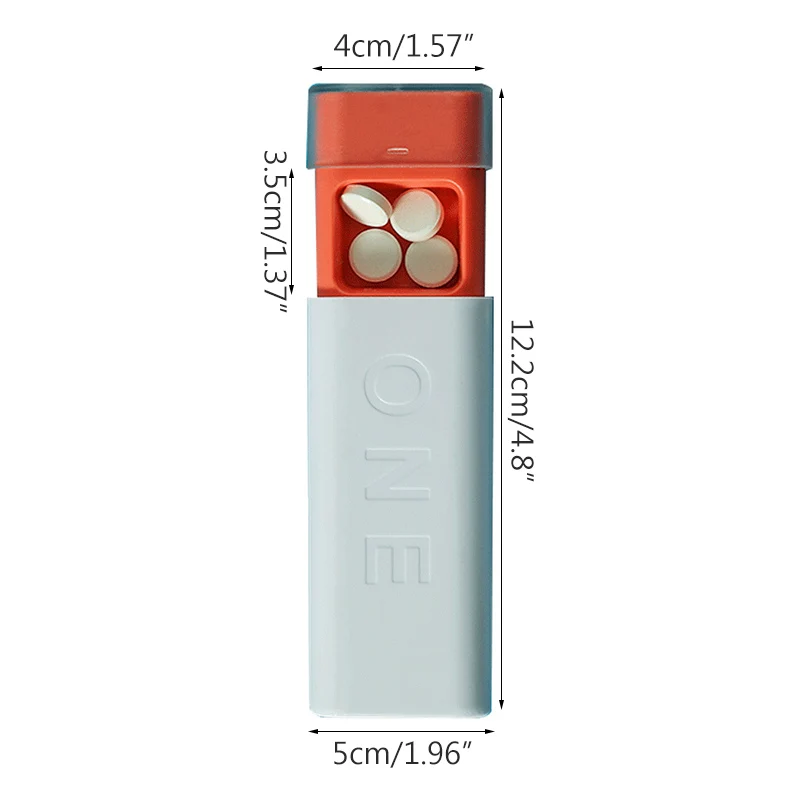 Drug Box Plastic Portable Lady Carry-On Small Medicine Japanese Pill Cartridge Sealed Receipt For One Day | Дом и сад