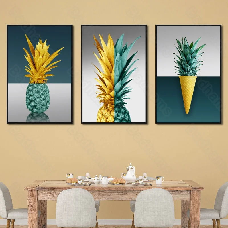 Декор в скандинавском стиле домашняя гостиная бескаркасная холщовая Триптих