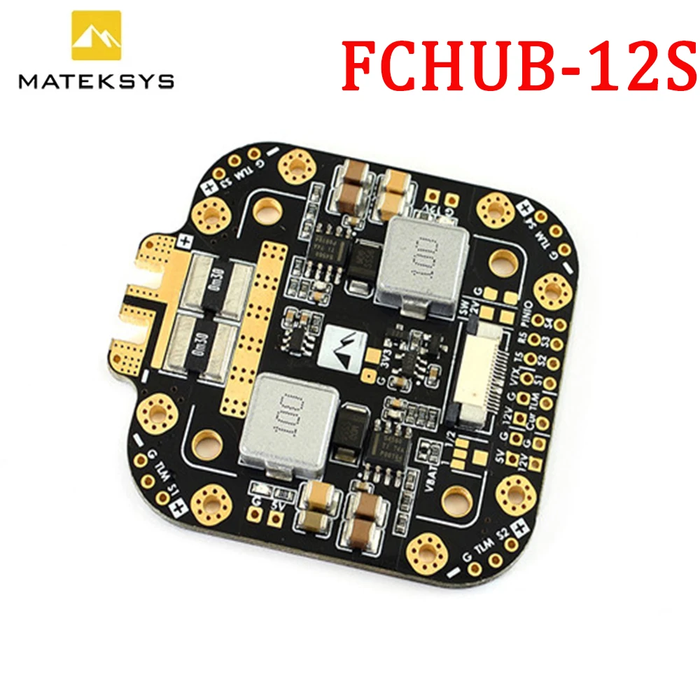 Matek Systems XCLASS FCHUB 12S PDB плата 5V & 12V Выход w/Датчик тока 3 lipo для радиоуправляемых