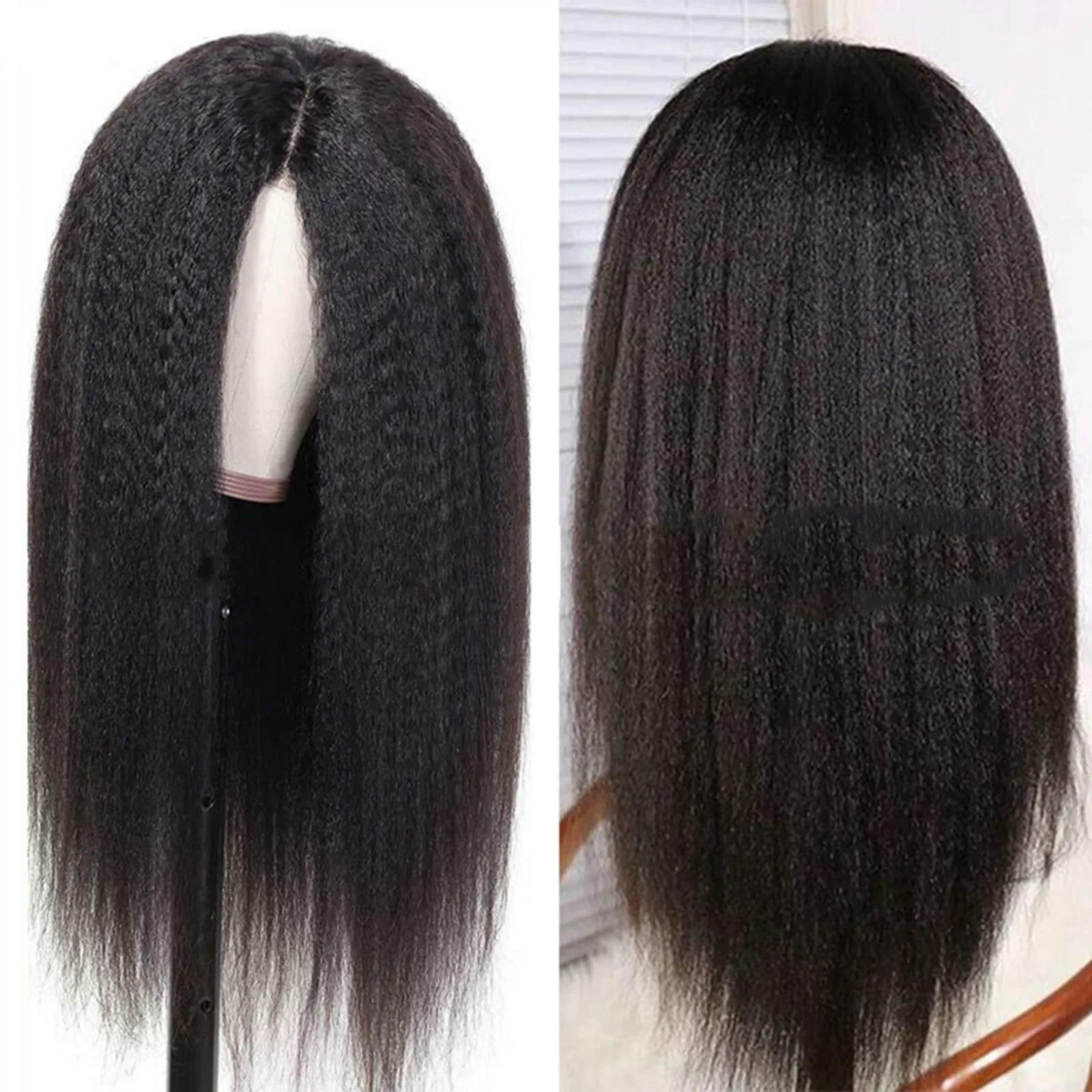 

Human Wigs Hair Natural Curly Synthetic Fashion Black Women Gradient Black Brown Microroll Long Wigs 22 Inch Sexy Peluca A