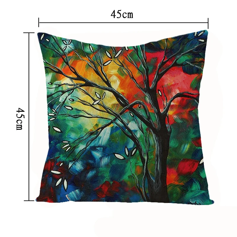 Домашний декор льняные наволочки подушки 1 шт. декоративная картина маслом