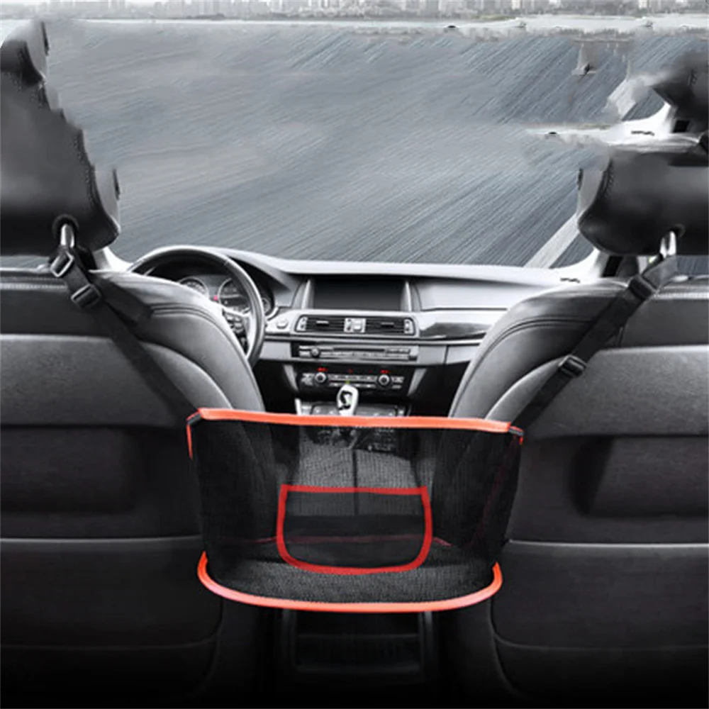 

Storage Net Bag in Car Seats Compartment Vehicle Storage Bag Hanging Bag Multifunctional Seats Back Storage Bag in Car 9n3 Polo