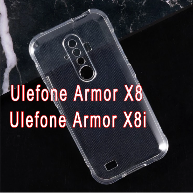 

Back Cover For Ulefone Armor X8i X8 Case Phone Protective Shell Black White Luxury Soft TPU For Ulefone Armor X 8 8i Case