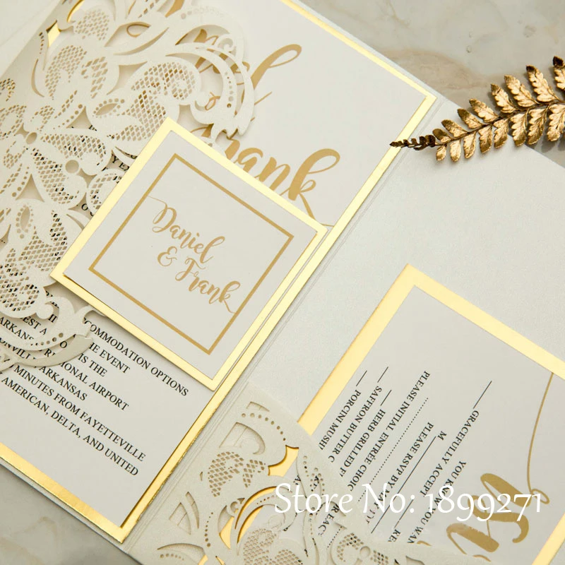 1 шт. Индивидуальные свадебные подарочные открытки оптом лазерная резка