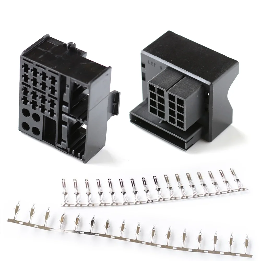 16-контактный разъем для преобразования проводов динамиков VW CD радио аудио