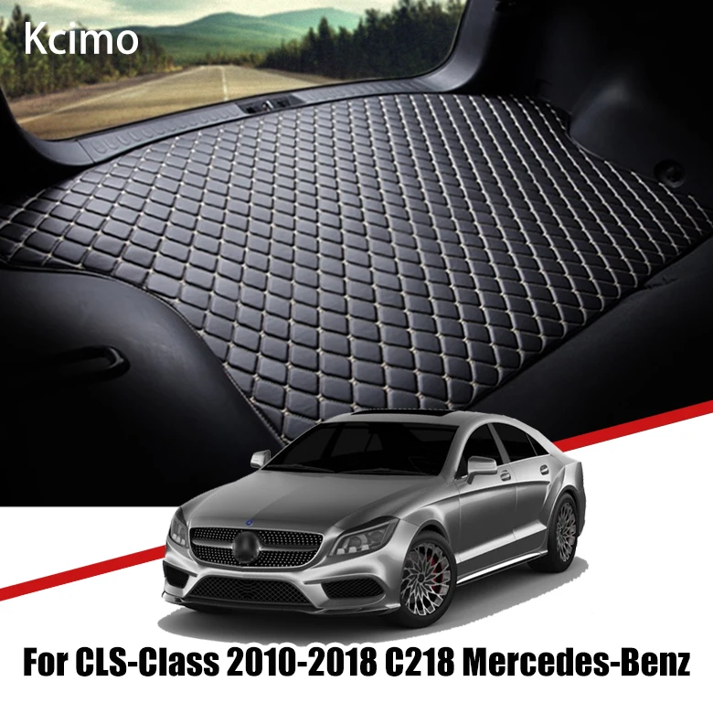 Кожаный коврик для багажника автомобиля Benz C218 подкладка груза Mercedes CLS Class 2010 2018
