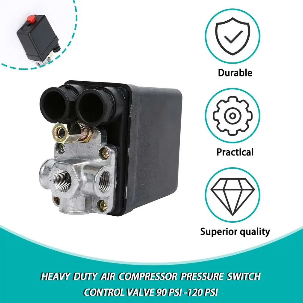 High Quality 1Pc Heavy Duty Air Compressor Pressure Switch Control Valve 90 PSI -120 | Обустройство дома
