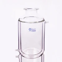 double layer cylindrical flat bottom open reactor bottlecapacity 10000ml150mm flange outer diameterreaction flask