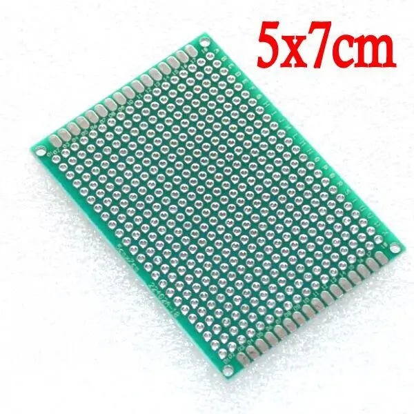 10 шт. двухсторонний Прототип PCB nned универсальная макетная плата 5x7 см 50 мм x 70 мм