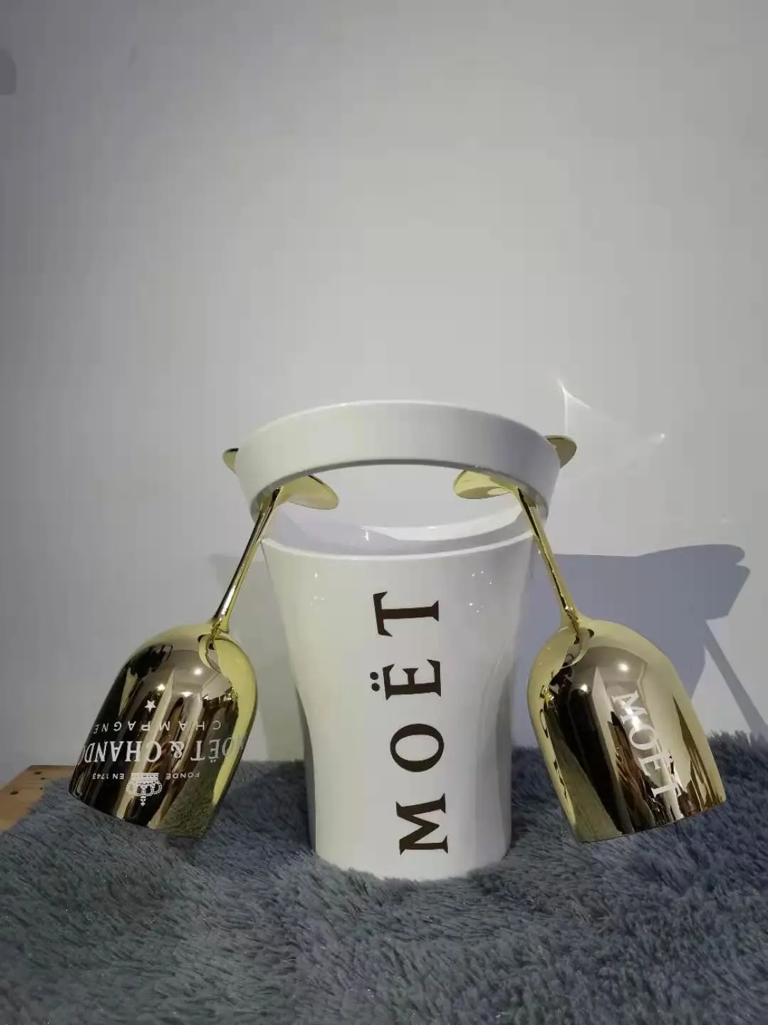 

Ice Bucket Chandon Wine Beer Partyfor 3L Champagne Cup Cocktail Plastic Wine Cabinet Electroplating Goblet Acrylic Bucket