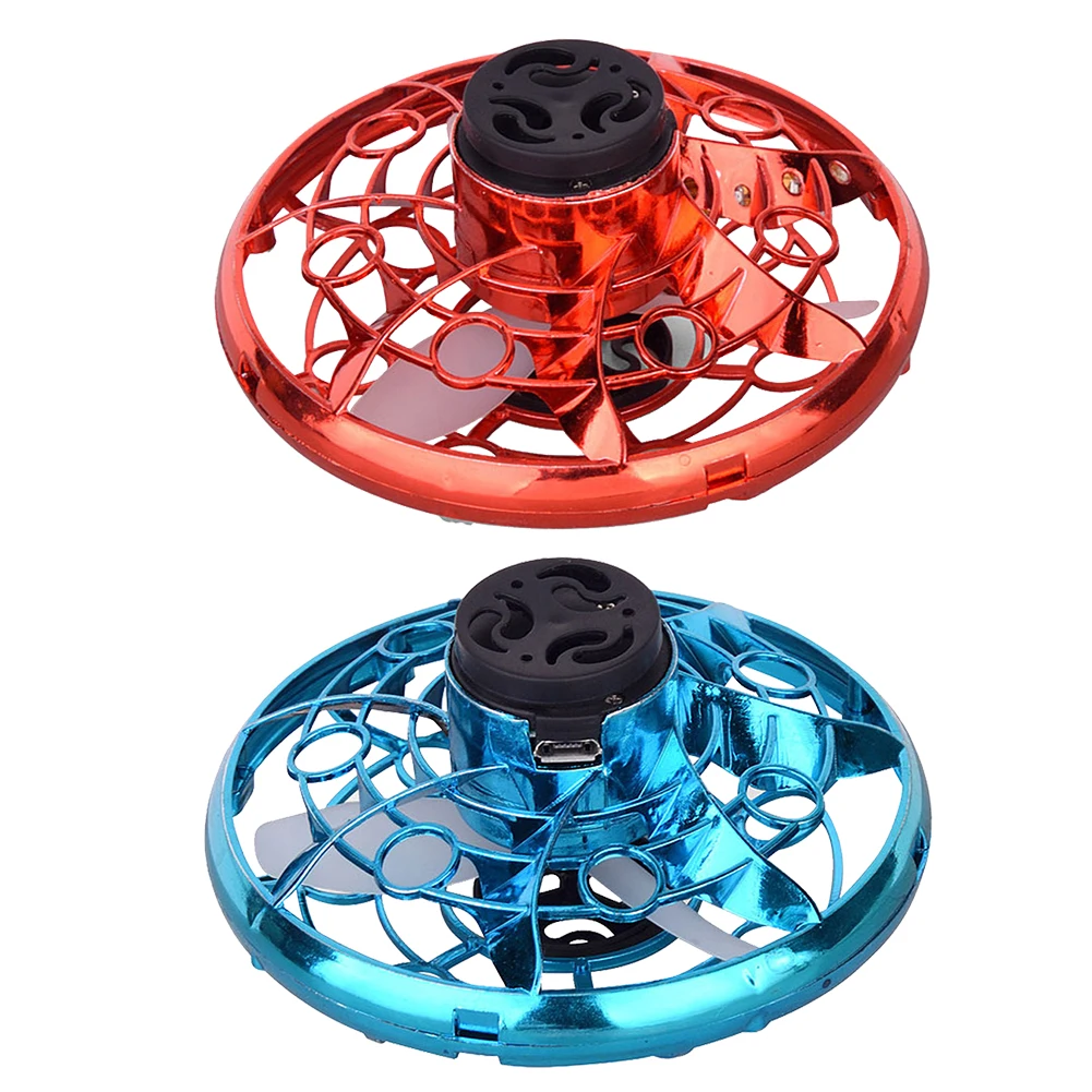 

High Quality Mini Gyro Hand Operated Drone USB Rechargeable LED Light Funny Advanced Induction Flying Drone Model Electronic Toy