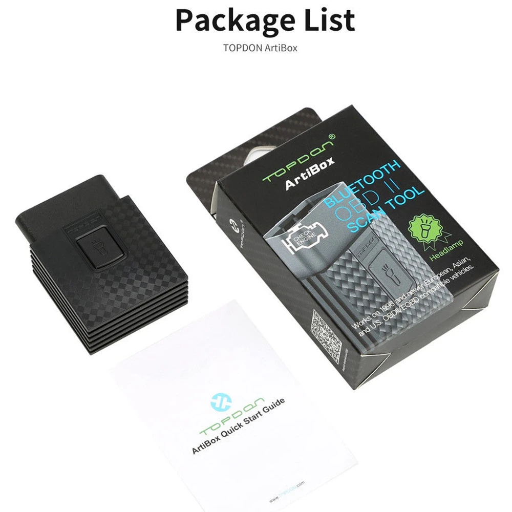 TOPDON Wifi Bluetooth считыватель кодов автомобильный EOBD новейший DIY двигатель obd2 сканер