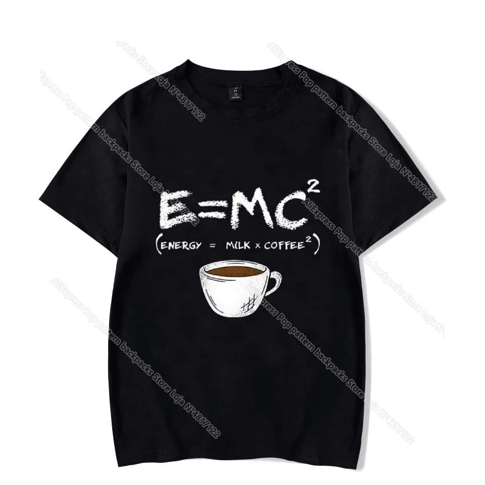 Футболка с принтом Energy Молоко Кофе футболки для мужчин и женщин унисекс