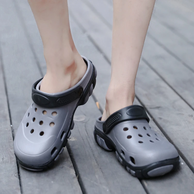 Мужские сандалии для сада и прогулок CcharmiX летние дышащие пляжные мужчин закрытые