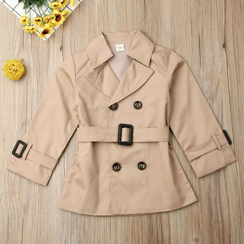 FOCUSNORM Baby Coat Toddler Kid Girls Winter Warm Trench Wind Jacket Party Dress Outerwear 2-6T Fashion Children Coats | Мать и ребенок