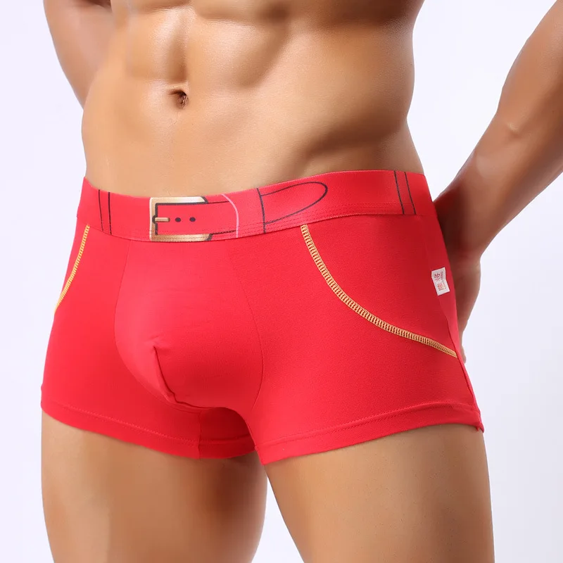 Сексуальное модное мужское нижнее белье с карманами боксеры хлопковое боди