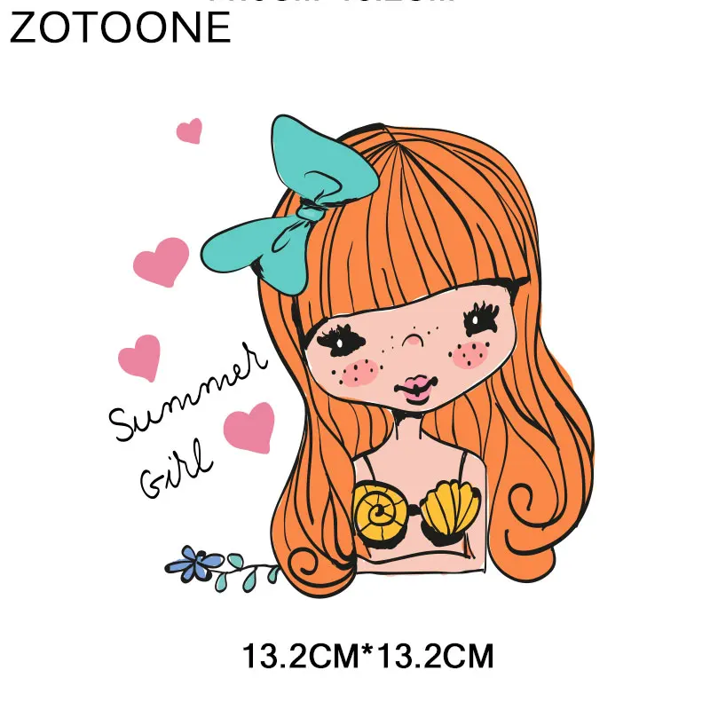 ZOTOONE Мультяшные нашивки для мальчиков и девочек термотрансферные наклейки