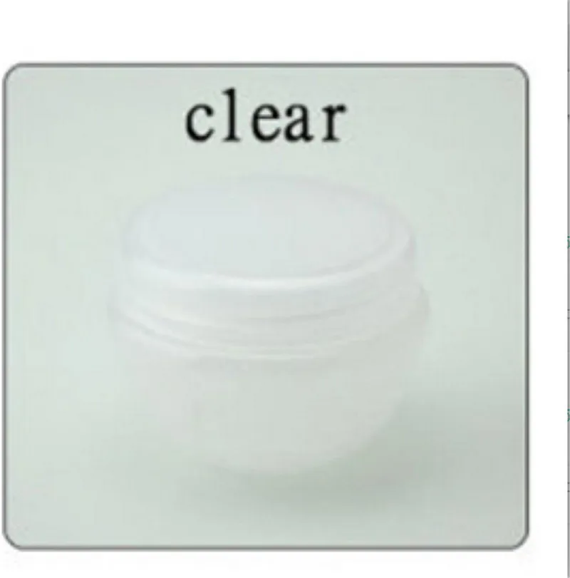 clear 5 цветов 5 шт. пластиковые бутылки для многоразового использования Пустая палитра банка для пищевых продуктов путешествия крем для лица/лосьон/косметический контейнер Объем 5 г - Цвет: clear